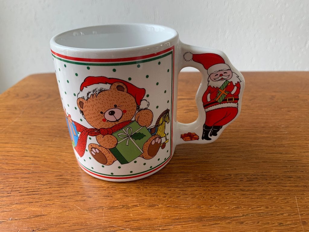 Mok "Kerstbeer" met Oor "Kerstman" Nieuw, Ophalen of Verzenden, Nieuw
