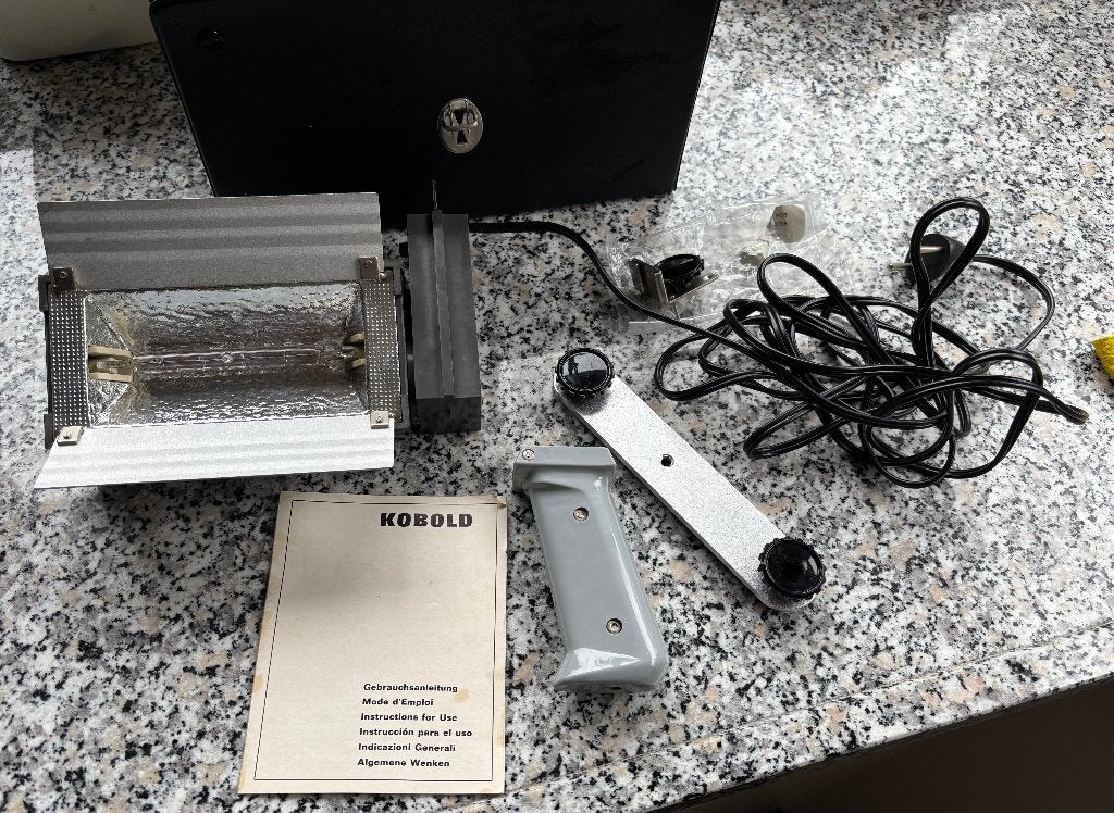 Vintage Kobold XX/1000 dubbele filmlamp continu licht, Overige merken, Gebruikt, Overige typen, Voor analoge fotografie