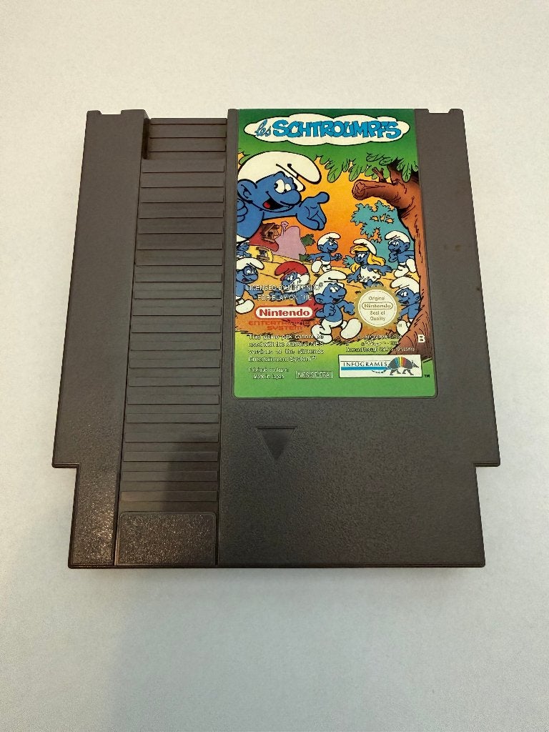 Les Schtroumpfs Nintendo NES - losse cartridge, Gebruikt, Verzenden, 1 speler, Vanaf 3 jaar