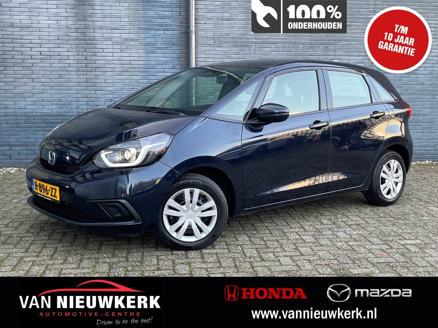 HONDA Jazz 1.5 e:HEV 109pk Hybrid Automaat Comfort | Adaptie, Auto's, Honda, 12 maanden, Stof, Blauw, Origineel Nederlands