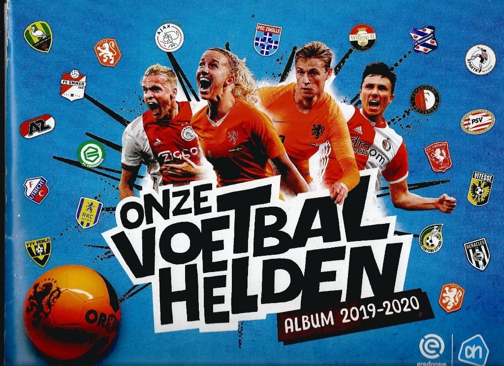 Plaatjesalbum Onze Voetbalhelden 2019/2020  AH compleet, Ophalen of Verzenden, Gelezen, Albert Heijn, Plaatjesalbum