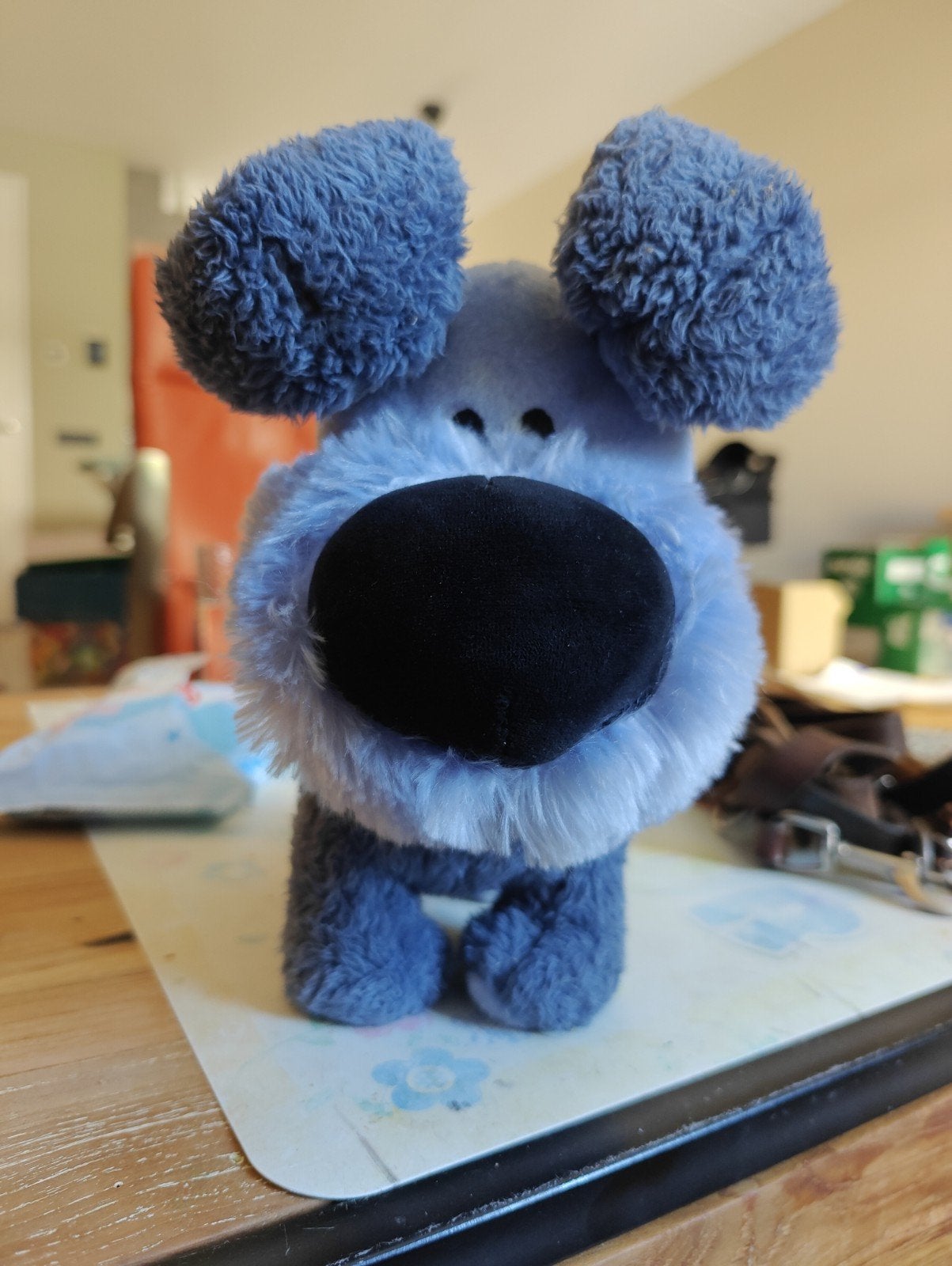 Woezel Lopend en Pratend Knuffel, Gebruikt, Overige karakters, Blauw, Middelgroot (20 tot 80 cm)