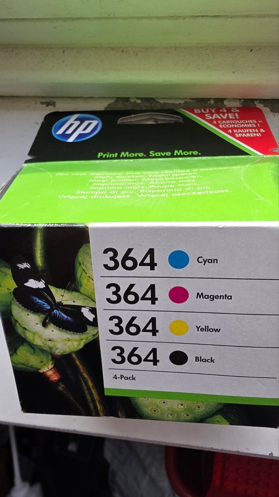 HP 364 Inktcartridges 4-pack (Cyaan, Magenta, Geel, Zwart), Computers en Software, Ophalen of Verzenden, Nieuw, Cartridge, HP