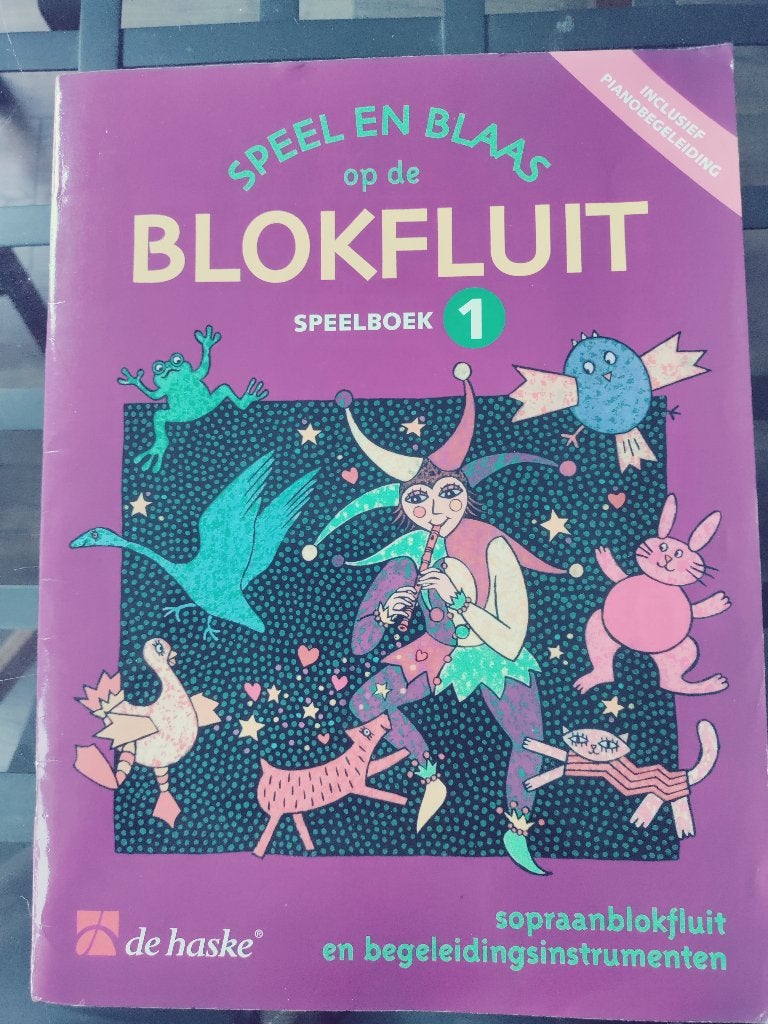 blokfluit speelboek 1 met pianobegeleidng, Ophalen, Gebruikt, Overige genres, Overige soorten