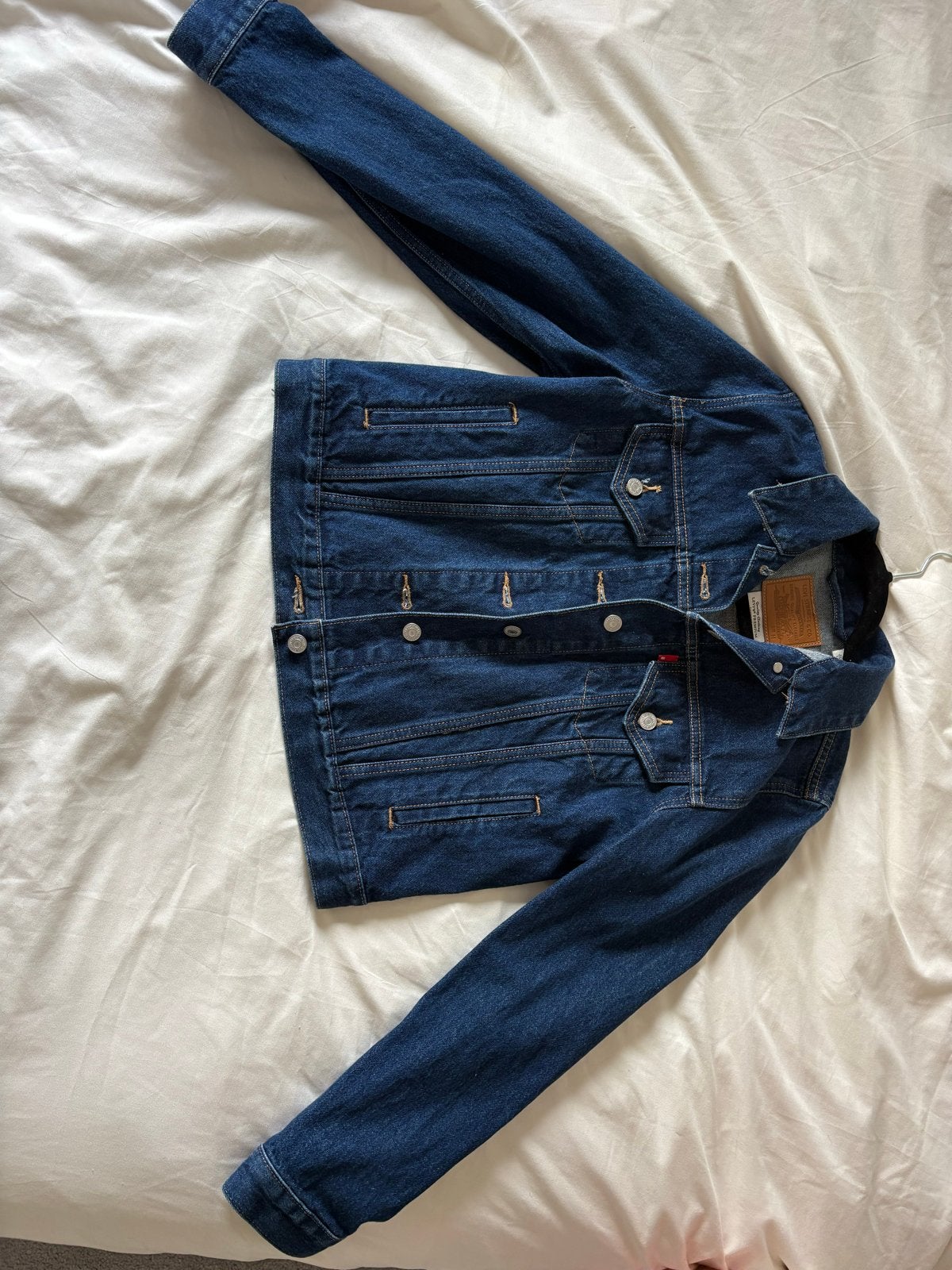 Levi's spijkerjack Premium maat M, Kleding | Dames, Jassen | Zomer, Ophalen of Verzenden, Zo goed als nieuw, Maat 38/40 (M), Blauw