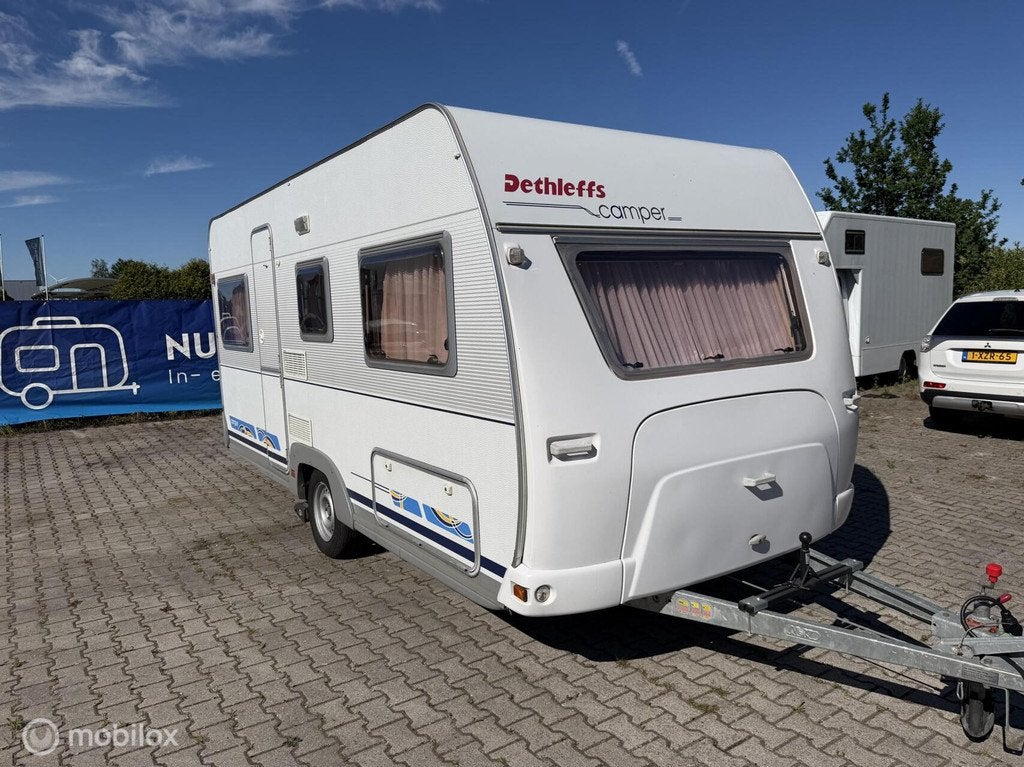 Dethleffs Camper 460 DB, voortent + luifel + mover, Rondzit, Bedrijf, 750 - 1000 kg, Schokbreker