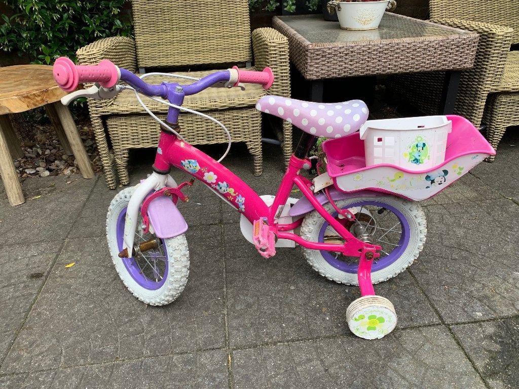 Meisjes kinderfiets, Fietsen en Brommers, Terugtraprem, Gebruikt, Minder dan 16 inch, Ophalen