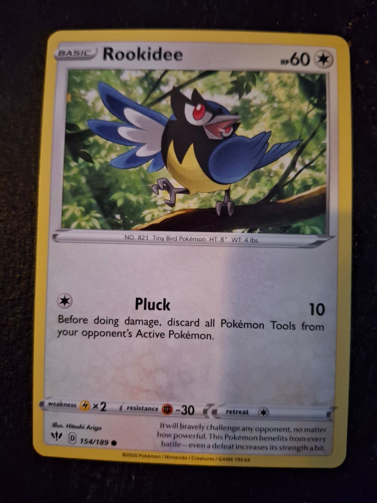 Pokémon Kaart: Rookidee (Basis, HP60), Ophalen of Verzenden, Zo goed als nieuw, Losse kaart