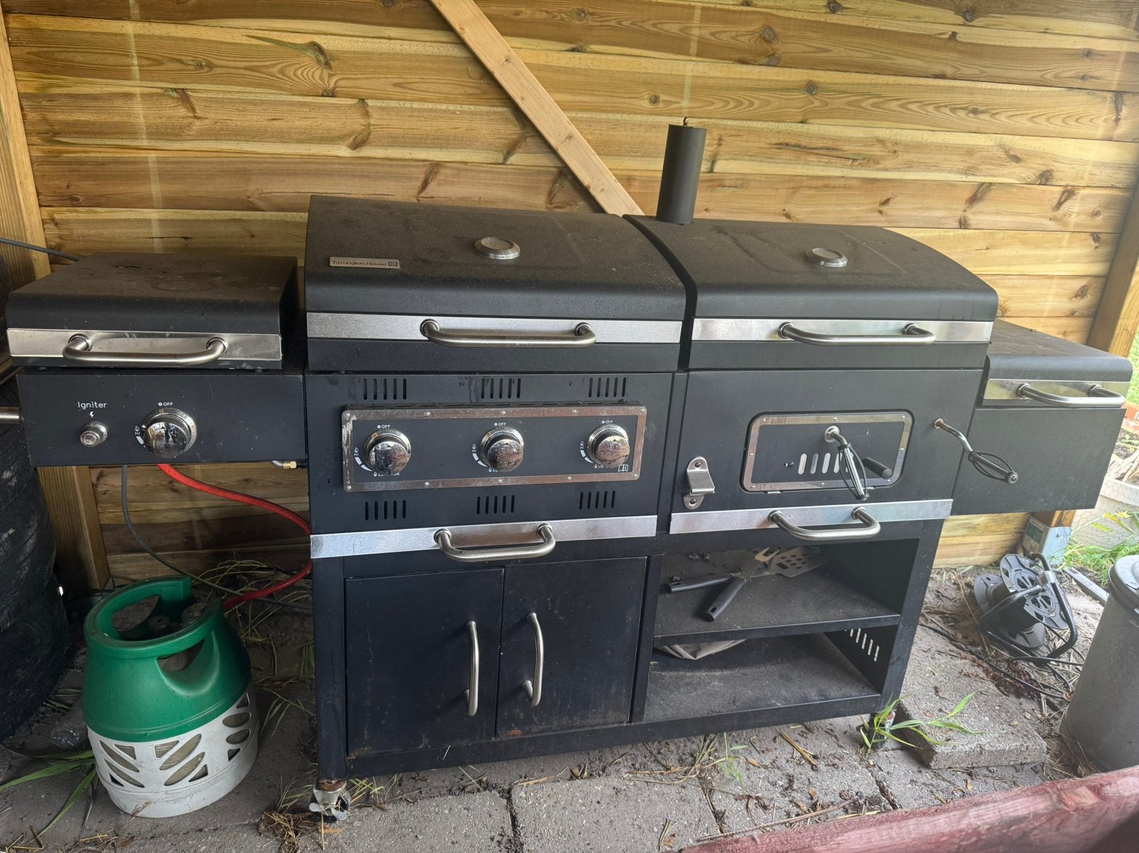 Tammington house bbq gas+kolen, Tuin en Terras, Ophalen, Zo goed als nieuw, Gas, Vrijstaand