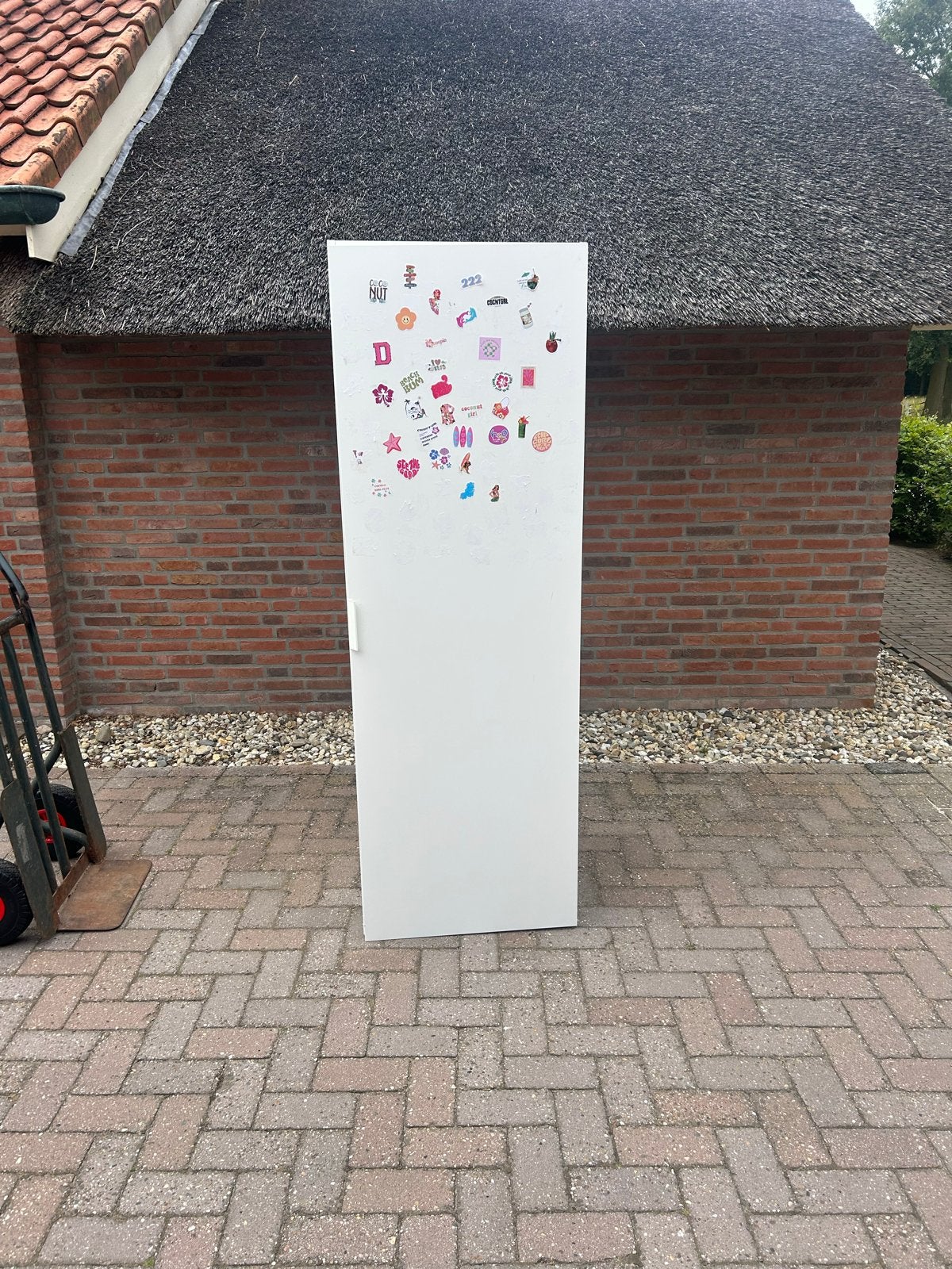 Wittestaande IKEA kast met legplank en hangruimte, Huis en Inrichting, Kasten | Kledingkasten, Gebruikt, 150 tot 200 cm, 50 tot 100 cm