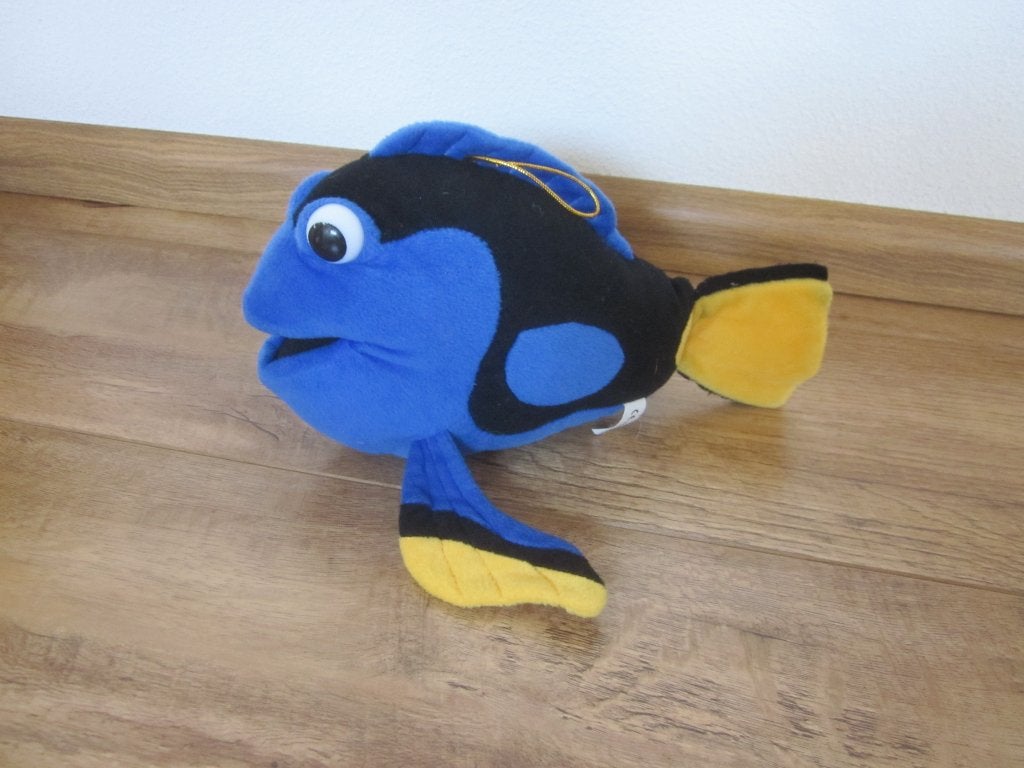 K & C Holland blauw-zwart-geel pluche vis knuffel nieuw, Disney, Disney, Overige typen, Nieuw