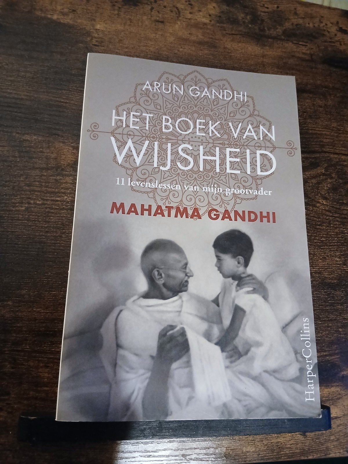 Het Boek van Wijsheid - Mahatma Gandhi (Arun Gandhi), Boeken, Arun Gandhi, Ophalen of Verzenden, Zo goed als nieuw, Religie