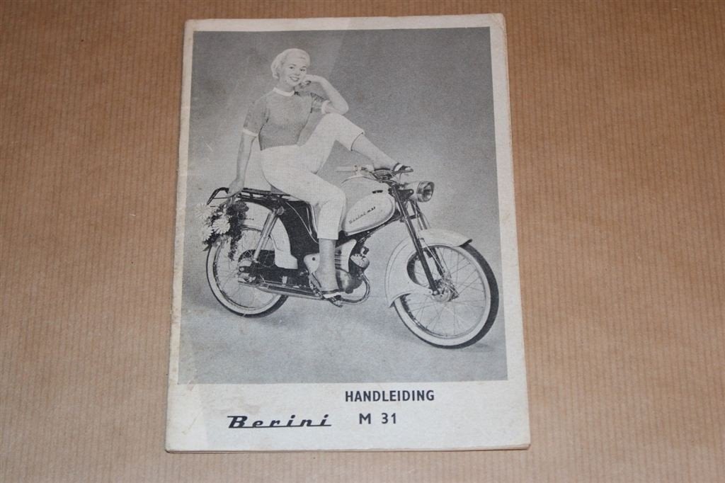 Handleiding Berini M31 -- Circa 1958 !!, Motoren, Handleidingen en Instructieboekjes, Overige merken, Ophalen of Verzenden