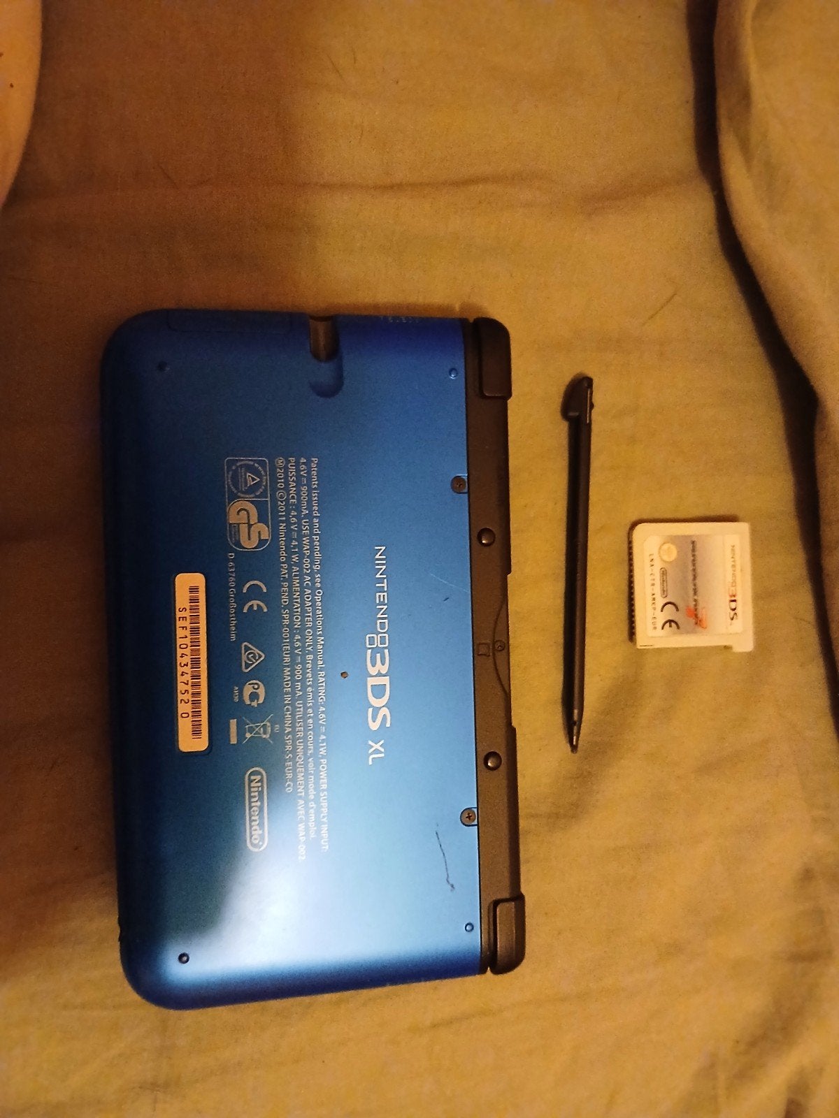 Nintendo 3DS XL met Mario Kart 7 - Blauw, Blauw, 3DS XL, Ophalen of Verzenden, Gebruikt