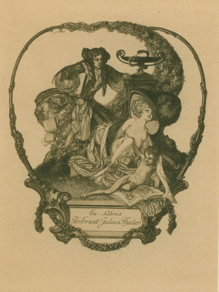 3011 Ex Libris Oostenrijk : Franz von Bayros, z.j., Antiek en Kunst, Verzenden, Ex libris