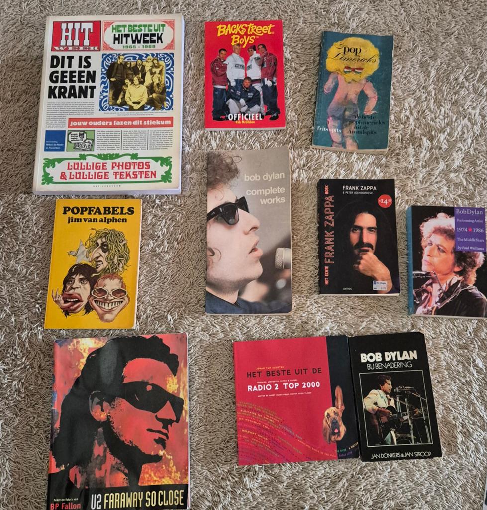 Muziekboeken: Bob Dylan, U2, Frank Zappa, Backstreet, Boeken, Ophalen of Verzenden, Gelezen, Artiest
