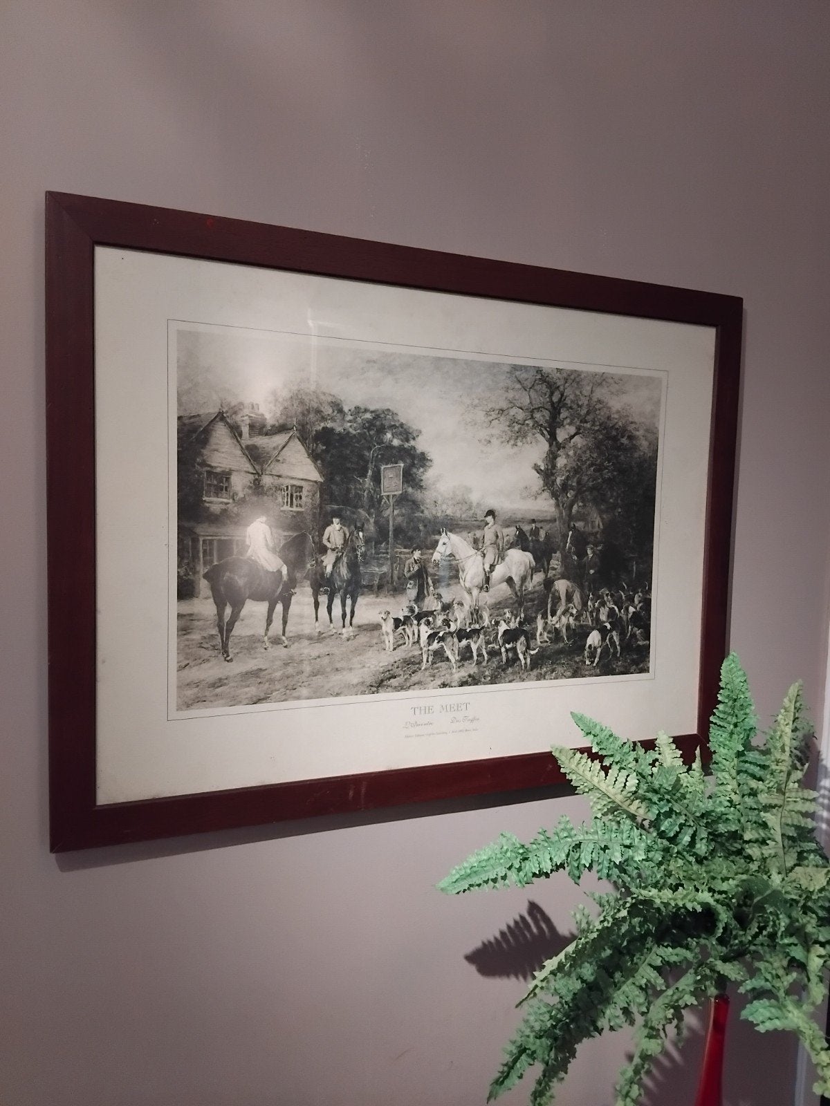 Ingelijste jachtscène print - 'The Meet' door Dan Griffin, Ophalen of Verzenden