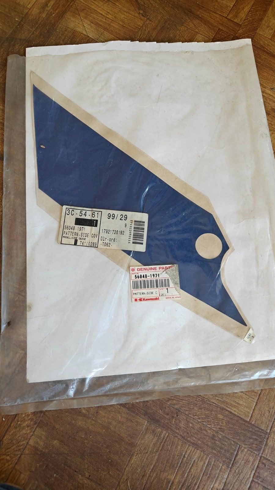 Kawasaki ZXR 750 H1 - H2 OEM sticker kontkuip rechts, Ophalen of Verzenden