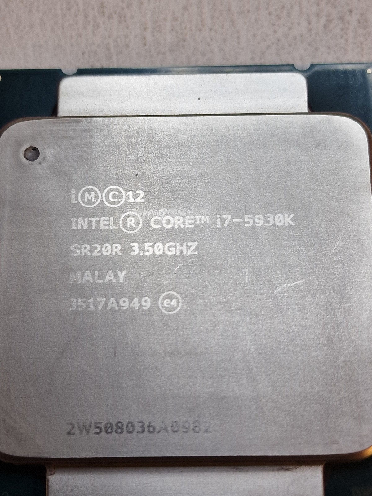Intel Core i7-5930K CPU - 3.50GHz Processor, Computers en Software, Processors, 6-core, Gebruikt, Ophalen of Verzenden, Intel Core i7-5930K