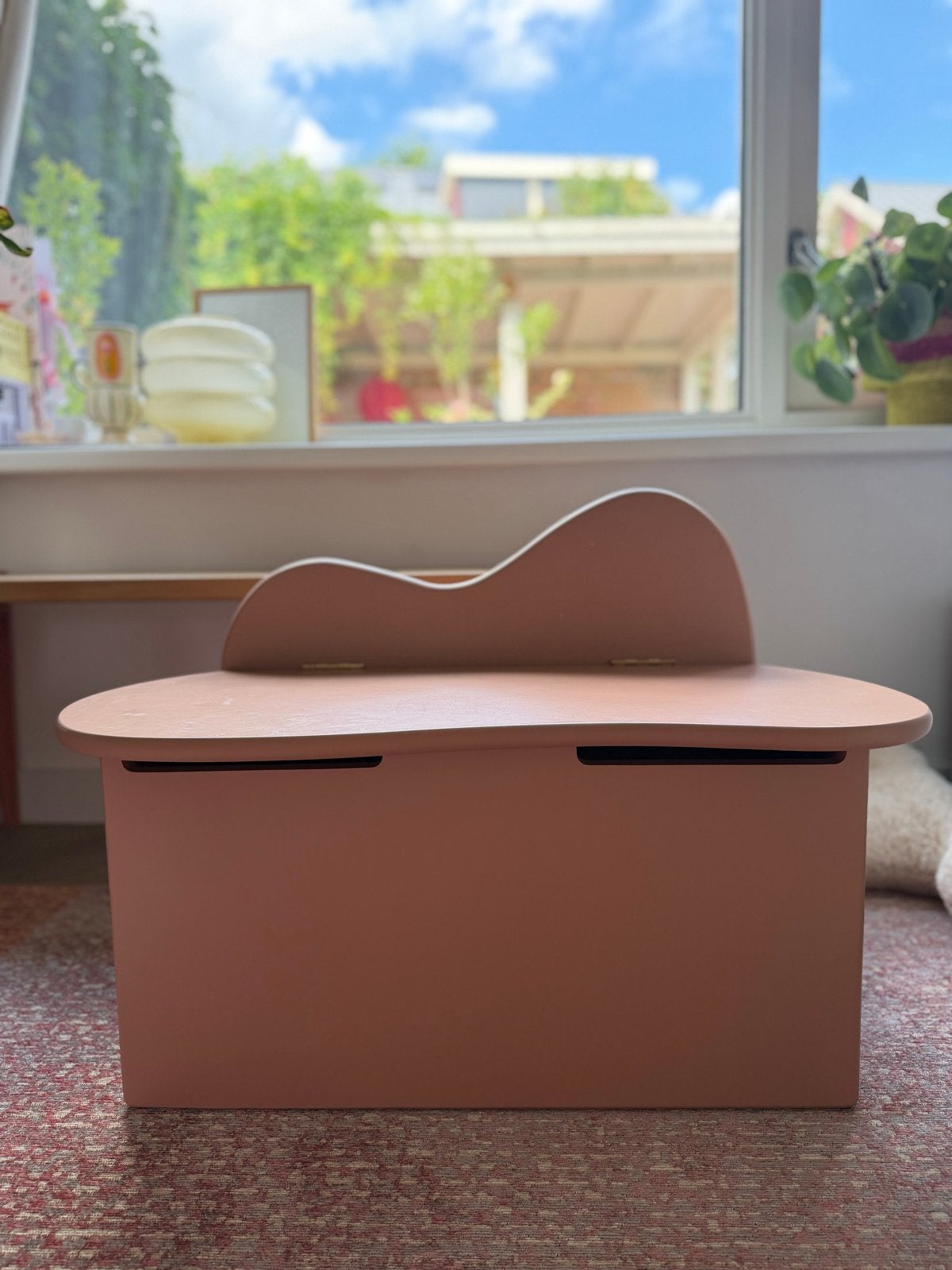 Ferm Living Klep Bankje - Roze Opbergbankje, Ophalen, Zo goed als nieuw, Overige typen