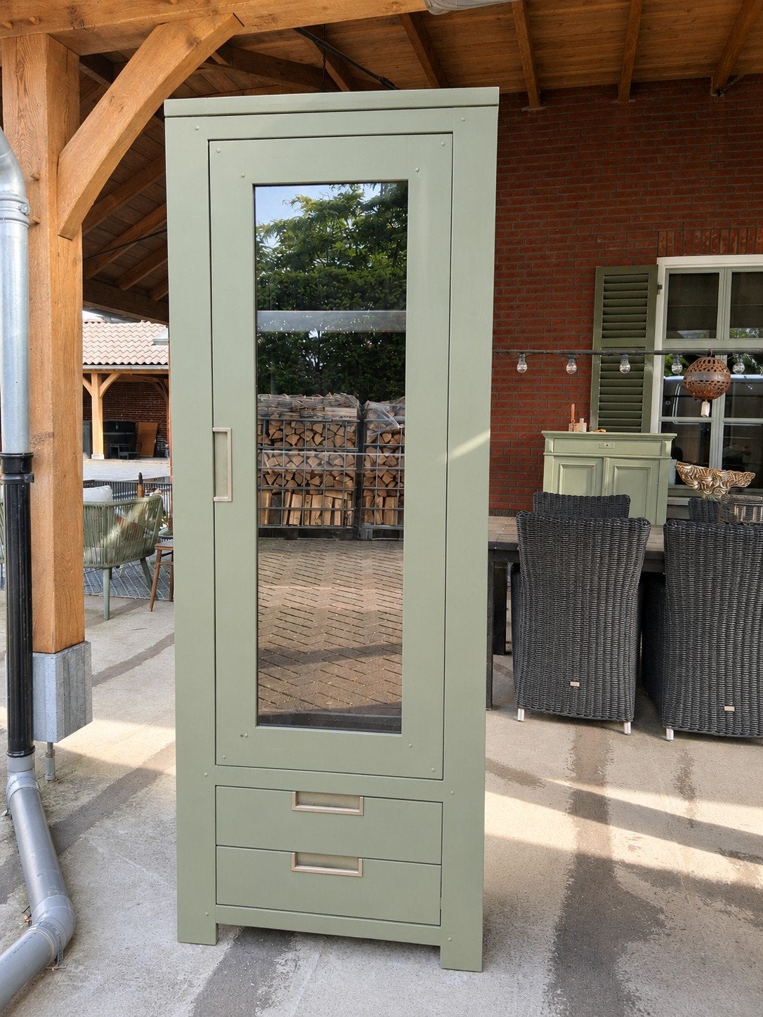 Mooie kast buffetkast broodkast, Huis en Inrichting, Kasten | Buffetkasten, Ophalen, Zo goed als nieuw, 25 tot 50 cm, 200 cm of meer