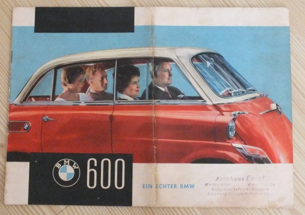 BMW 600 auto folder, Boeken, Ophalen of Verzenden, Zo goed als nieuw, BMW
