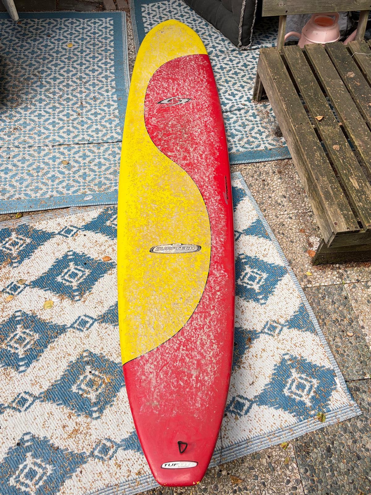 Longboard 9’2” Surftech, Watersport en Boten, Ophalen, Zo goed als nieuw, Longboard, Met vinnen