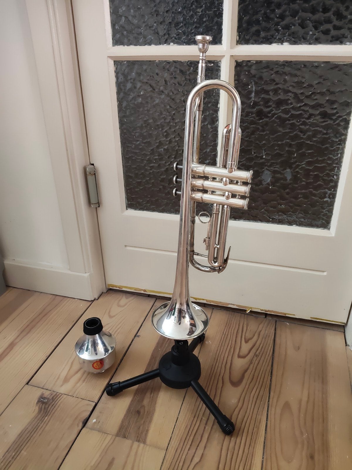 Yamaha YTR-232s, Ophalen of Verzenden, Gebruikt, Bes-trompet, Met koffer