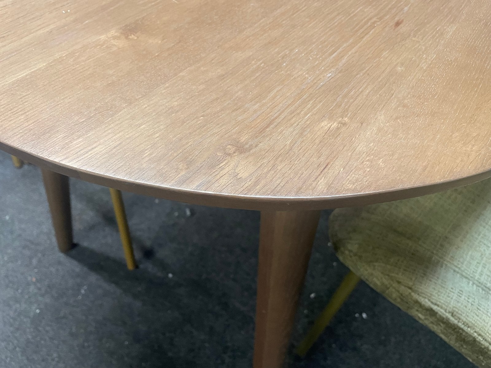 Deense ovale eettafel 260x100 cm lichtbruin eiken, Ophalen, Gebruikt, 100 tot 150 cm, Eikenhout