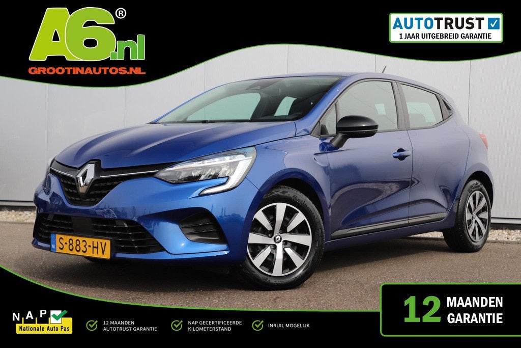 Renault Clio 1.0 TCe 90 Equilibre 6-bak Navigatie Carplay An, Auto's, Renault, Bedrijf, Te koop, Clio, ABS, Airbags, Airconditioning