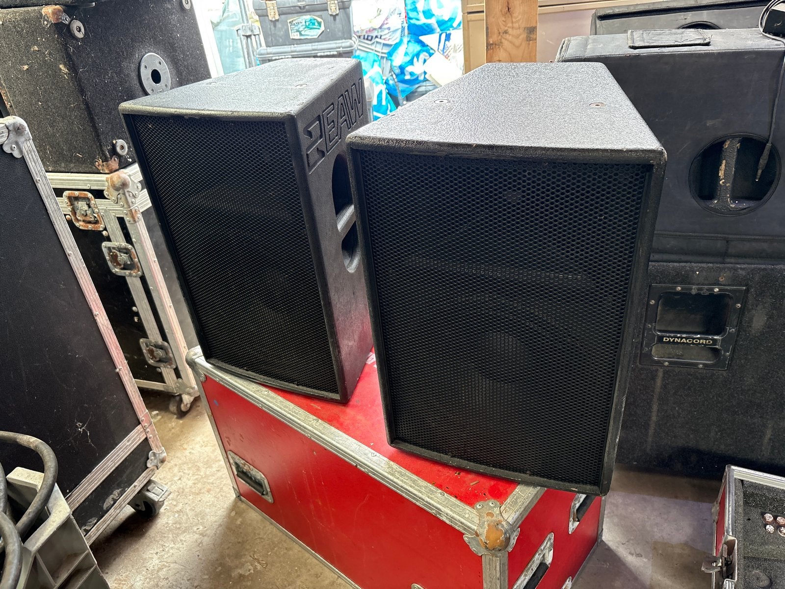 EAW FR129z Speakerset met Flightcase, Ophalen, Gebruikt