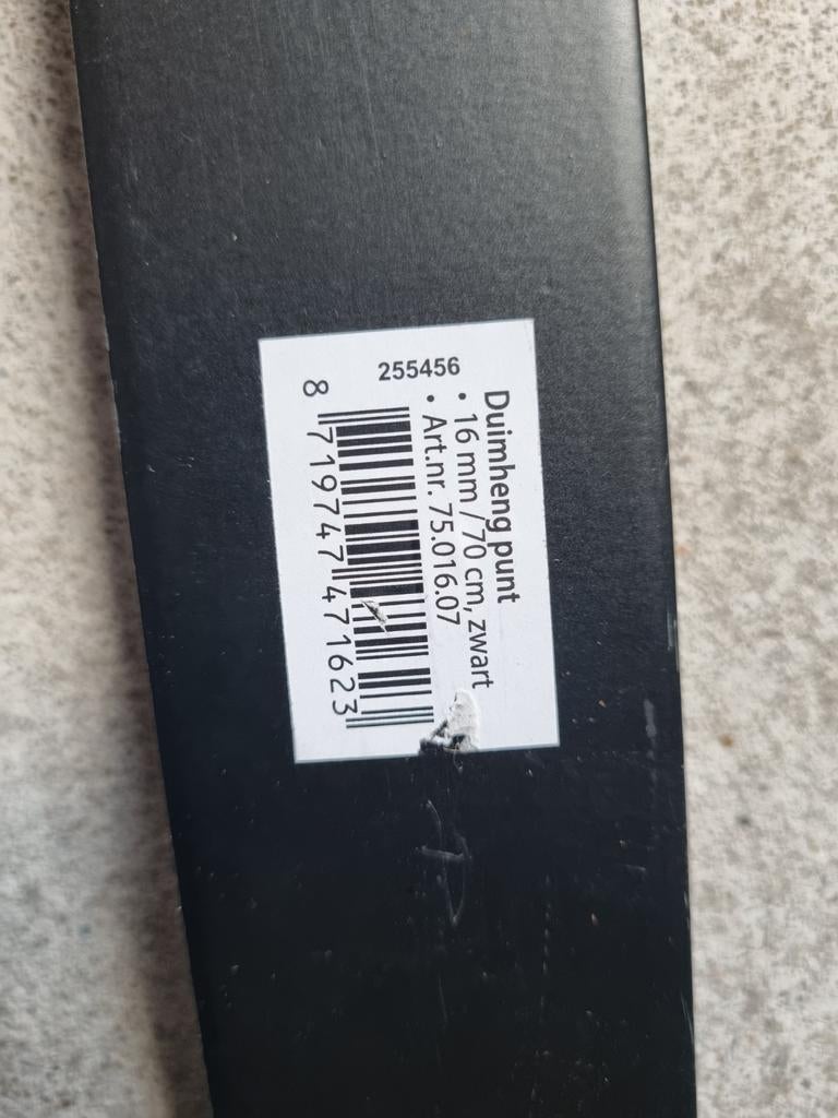 Nieuwe Duimheng Punt 16mm/70cm Zwart, Ophalen of Verzenden
