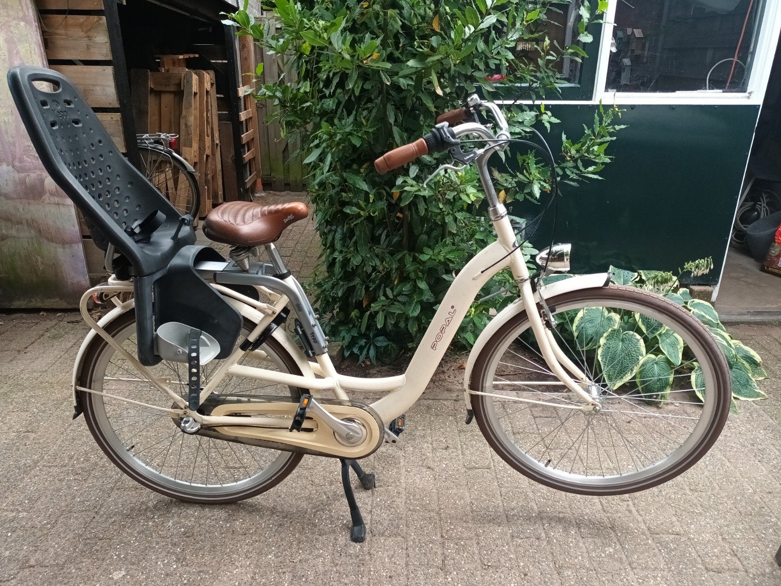 popal moederfiets, Fietsen en Brommers, Fietsen | Dames | Moederfietsen, Gebruikt, Versnellingen, 1 zitje, Ophalen
