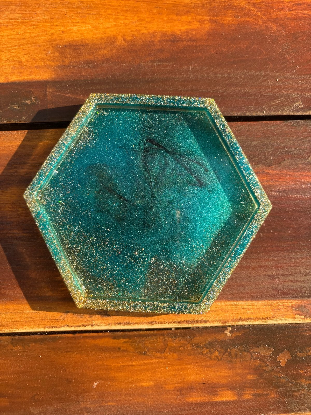 Handgemaakte onderzetters van epoxy - set van 2, Glasonderzetter, Ophalen of Verzenden, Nieuw, Handgemaakt