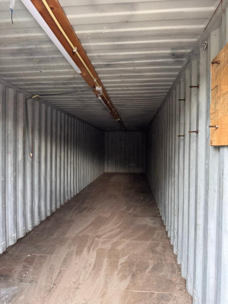 Robuuste 40ft opslagcontainer met verlichting, Ophalen