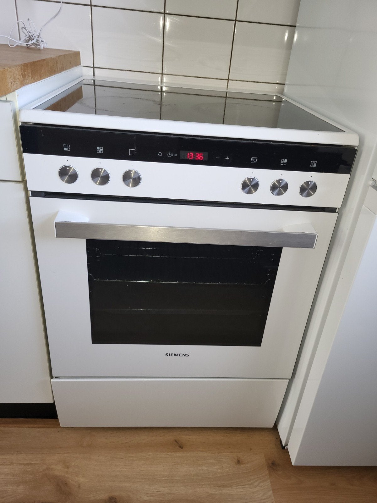 Siemens vrijstaand Keramisch Fornuis, Ophalen, Gebruikt, 60 cm of meer, Keramisch