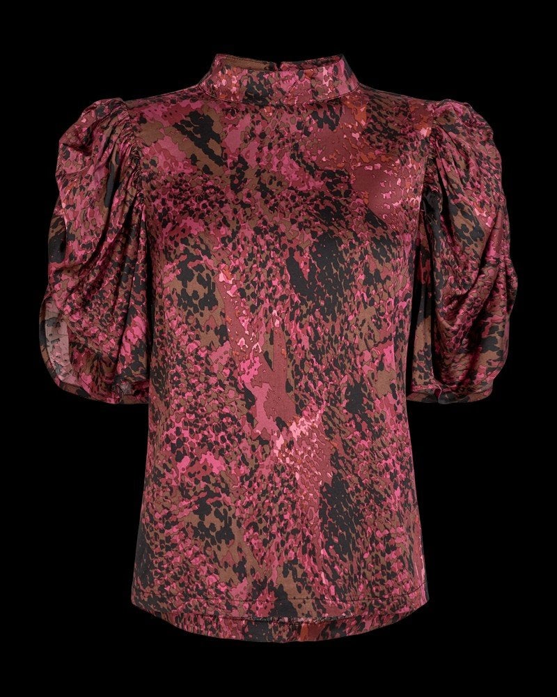 Copenhagen Muse Blouse M. Snake print, pofmouwen, Maat 38/40 (M), Copenhagen muse, Ophalen of Verzenden, Zo goed als nieuw