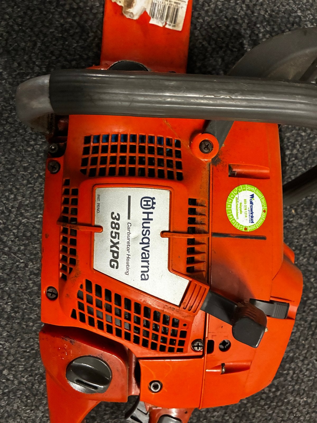 Husqvarna 385 XPG Kettingzaag - Krachtig en Betrouwbaar, Gebruikt, 70 mm of meer, Kettingzaag, Ophalen of Verzenden