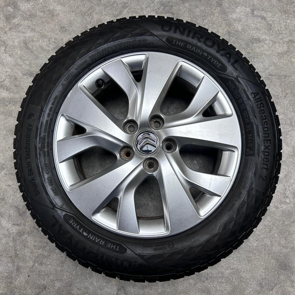16 inch velgen + 4S banden Citroen C4 (grand) Picasso, Gebruikt, 16 inch, Banden en Velgen, Personenwagen