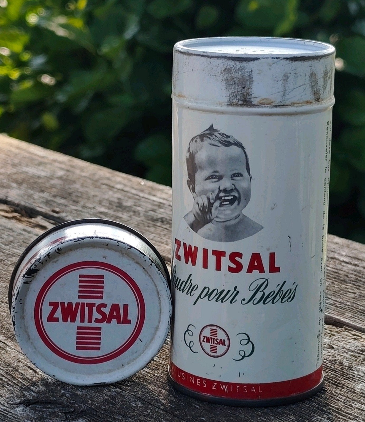 Vintage Zwitsal Babypoeder Bus - Decoratief Verzamelobject, Ophalen of Verzenden