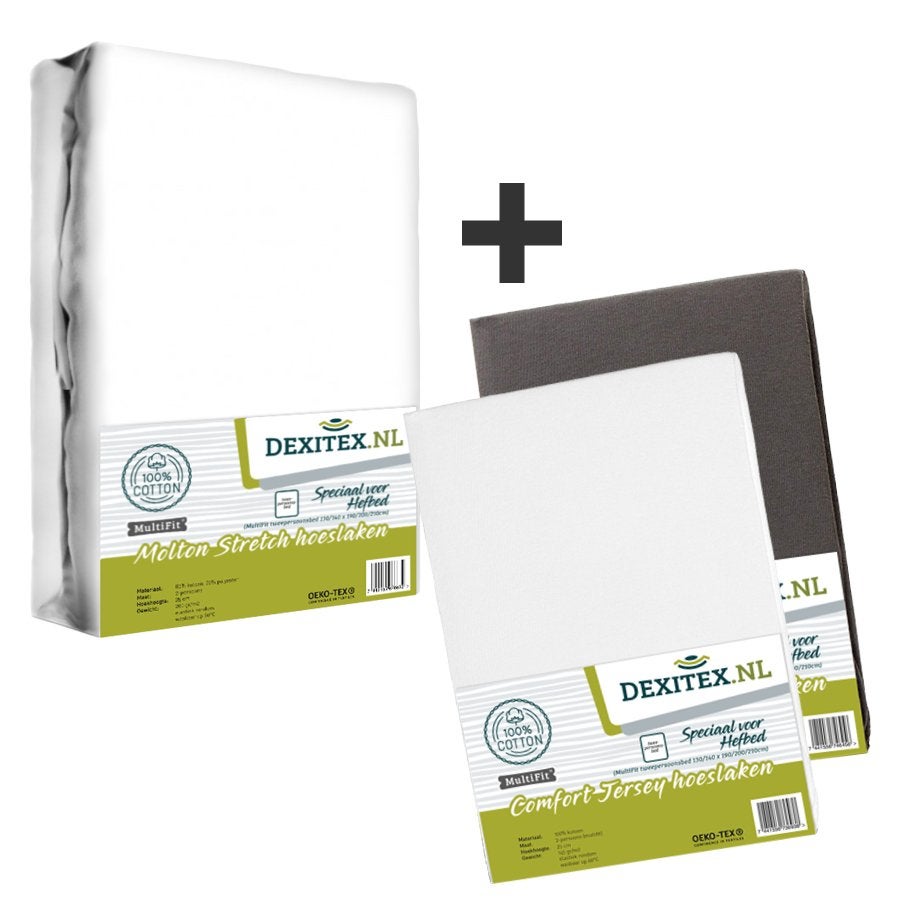 Textielpakket Hefbed 1 Molton + 2 Jersey hoeslakens, Caravans en Kamperen, Matrasbestellen.nl, Verzenden, Buurserstraat 15 A, 7481 EG,Haaksbergen