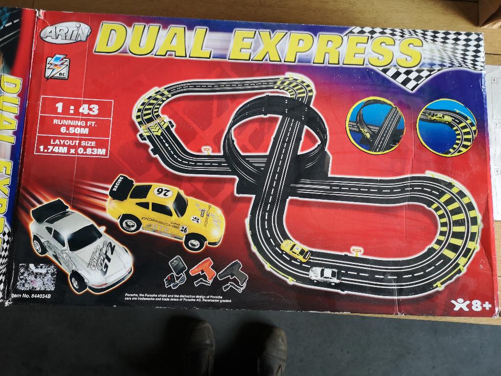 Artin Dual Express racebaan, Elektrisch, Met looping, Ophalen, Overige merken
