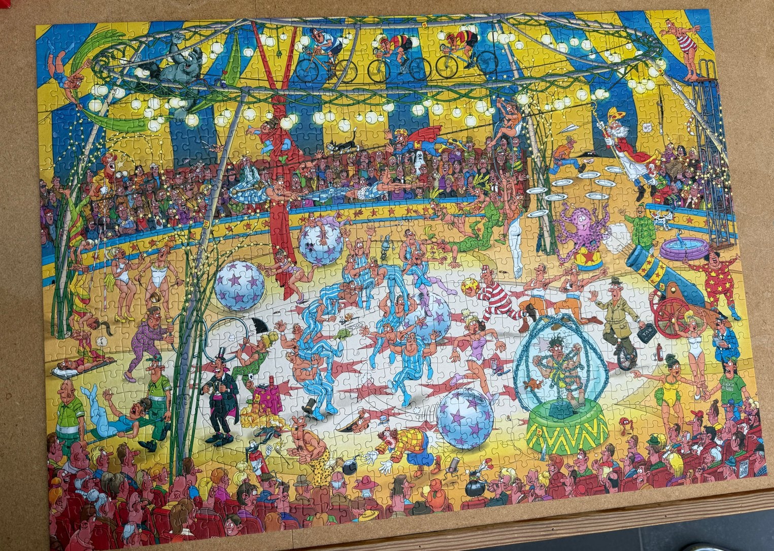 Jan van Haasteren Het Circus 1000 stukjes compleet, Ophalen, Gebruikt