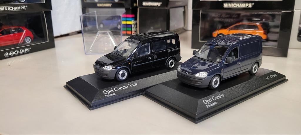 Minichamps Opel Combo Van &Combo Tour, Ophalen of Verzenden, Zo goed als nieuw, Auto, MiniChamps