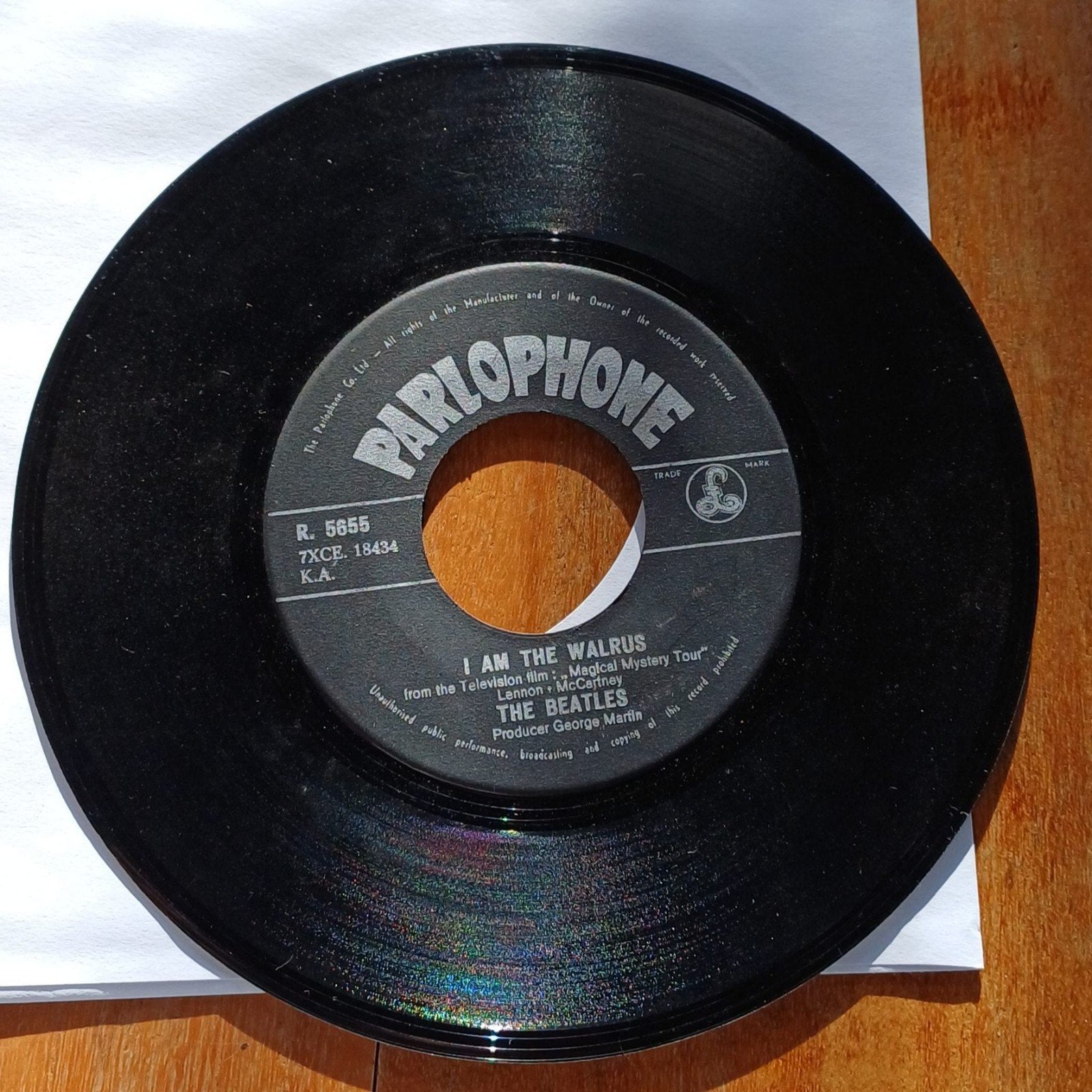The Beatles, Cd's en Dvd's, Vinyl Singles, Ophalen of Verzenden, Gebruikt, Pop