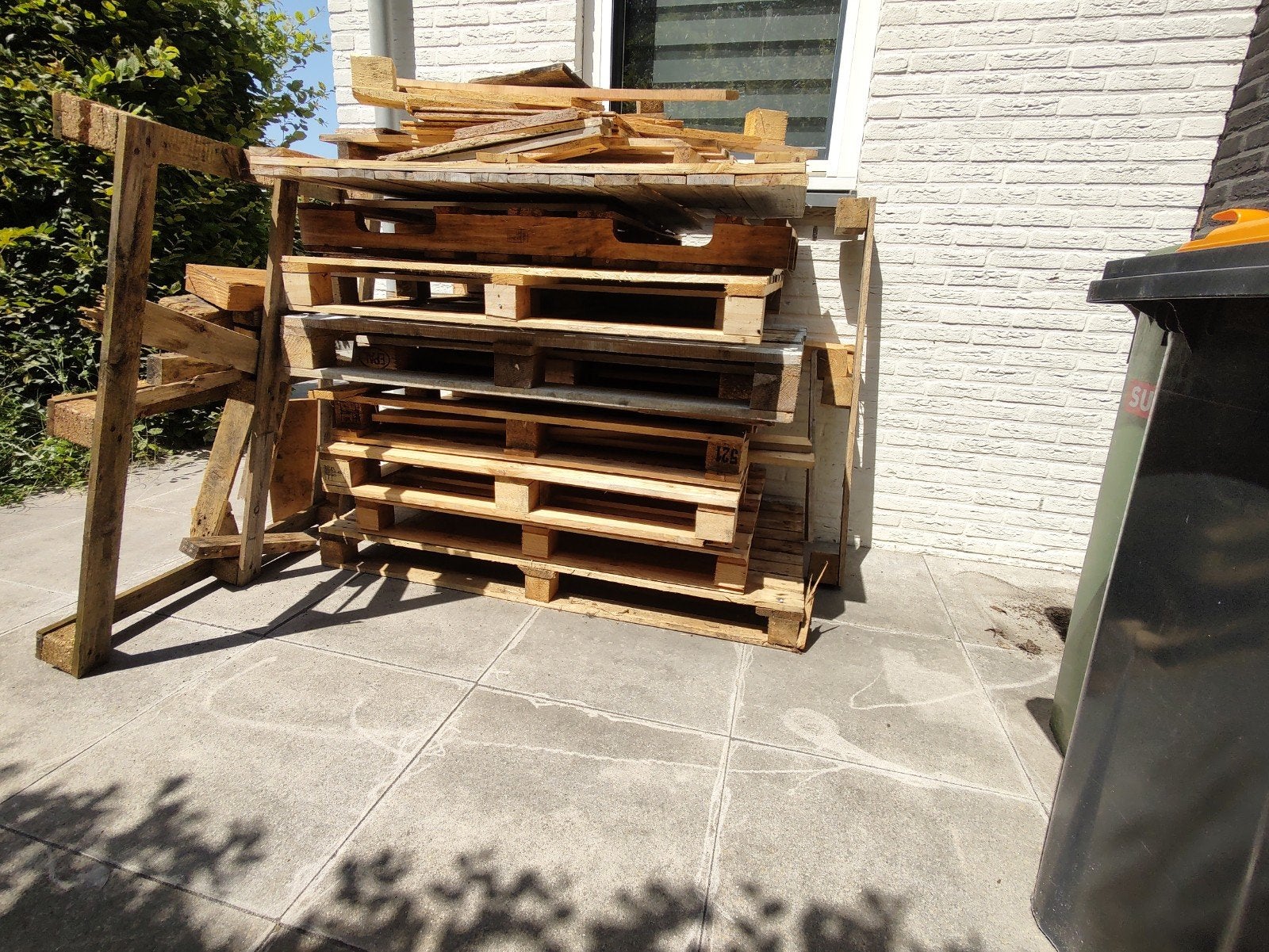 hout / pallets, Ophalen, Gebruikt, 50 mm of meer, Pallet