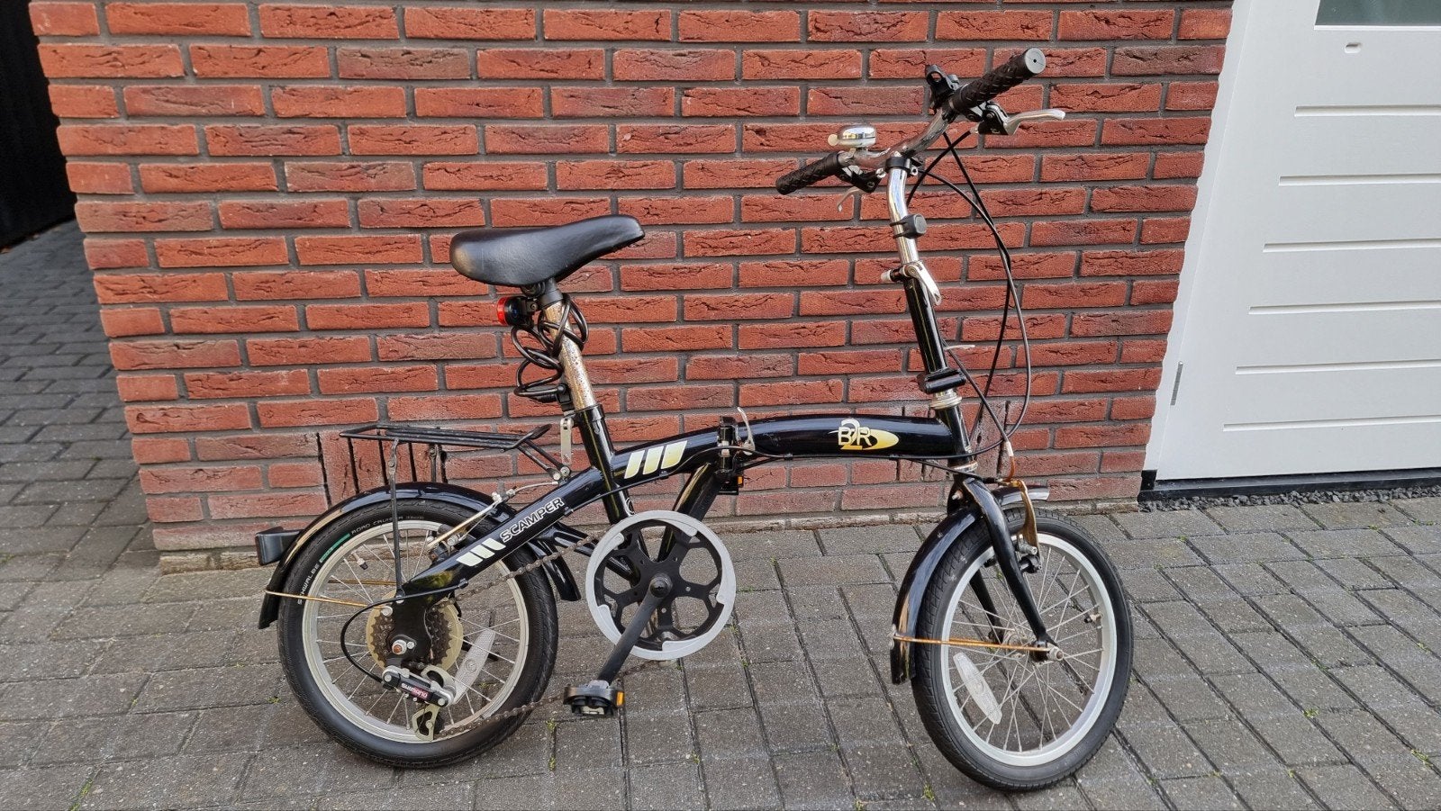 Scamper vouwfiets, Fietsen en Brommers, Fietsen | Vouwfietsen, Gebruikt, Velgrem, 14 tot 16 inch, Versnellingen