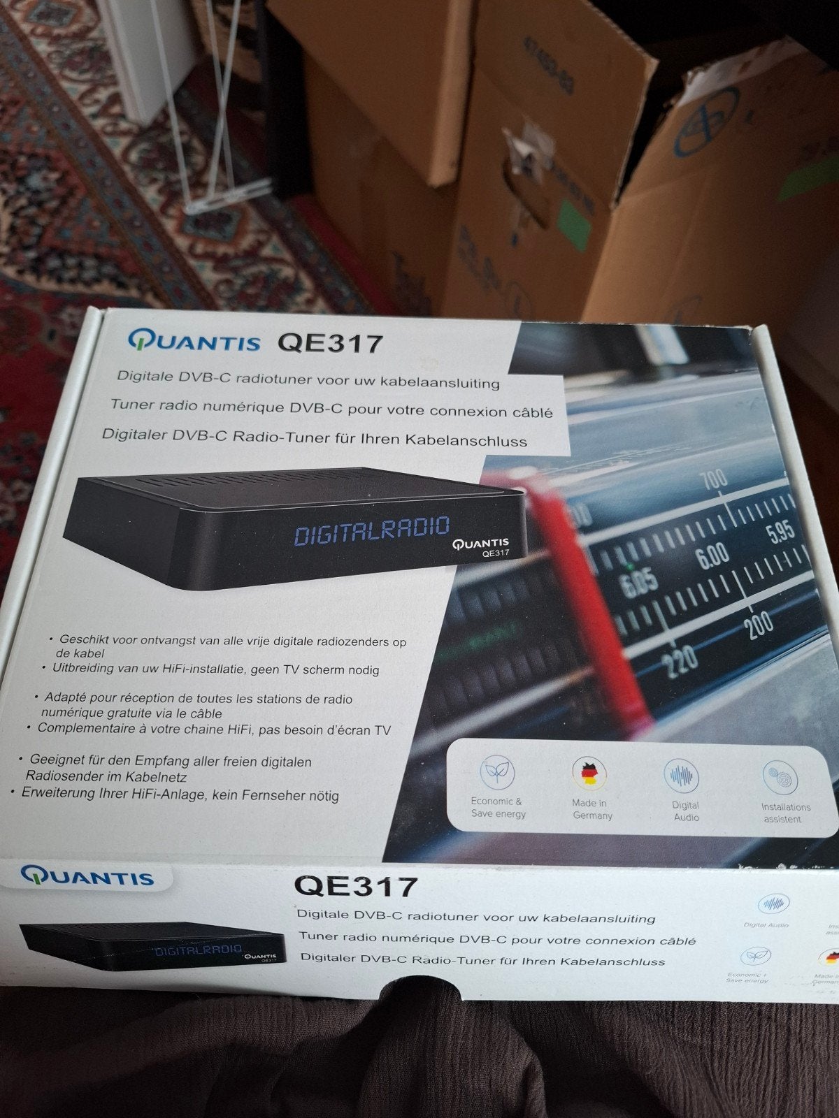 Quantis QE317 Digi DVB-C radiotuner voor kabelaansluitin, Ophalen of Verzenden, Nieuw, Decoder