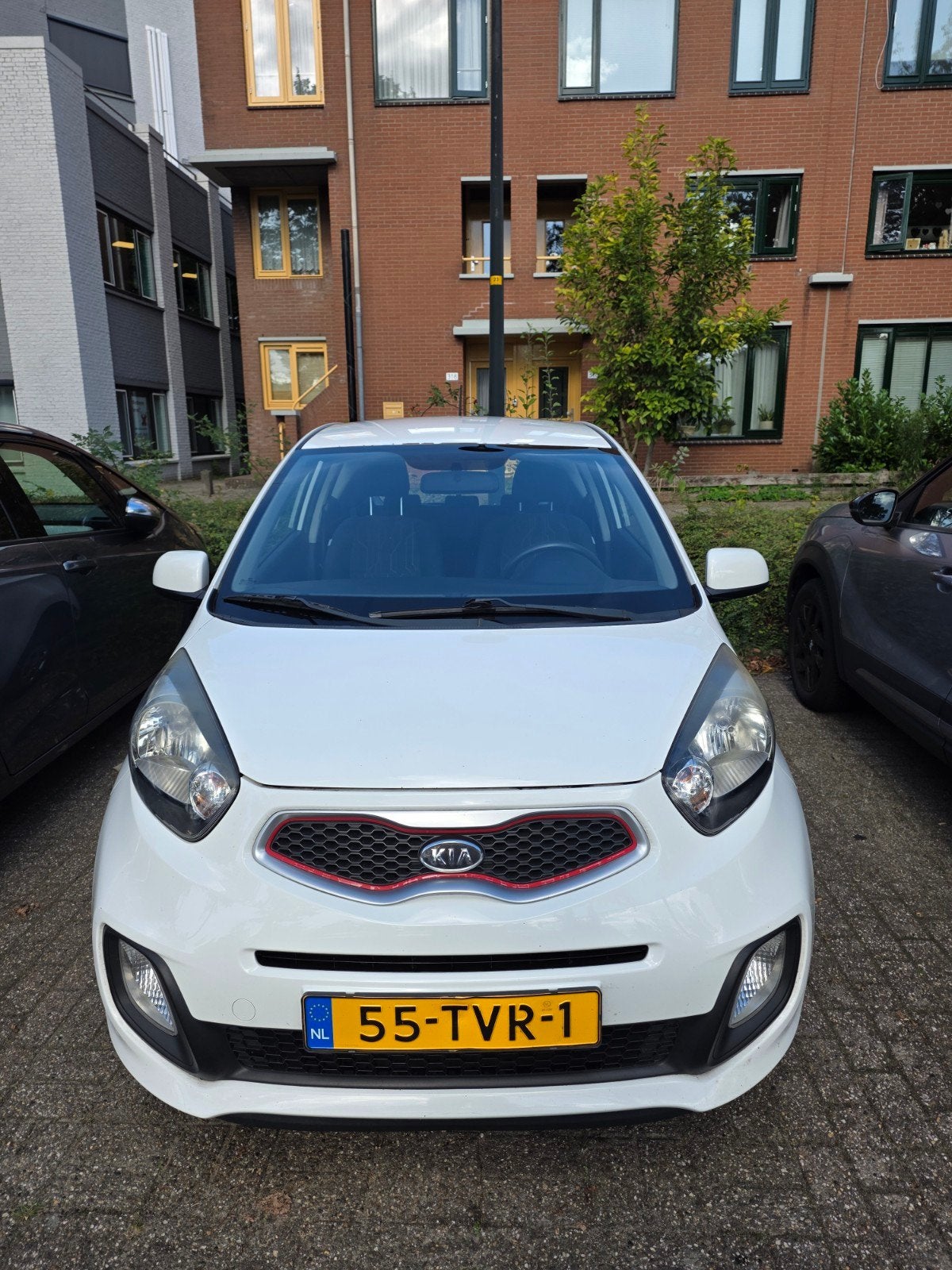 Kia Picanto 1.2 2012 Navi,Clima,Airco, Auto's, Voorwielaandrijving, 4 cilinders, 400 kg, Wit