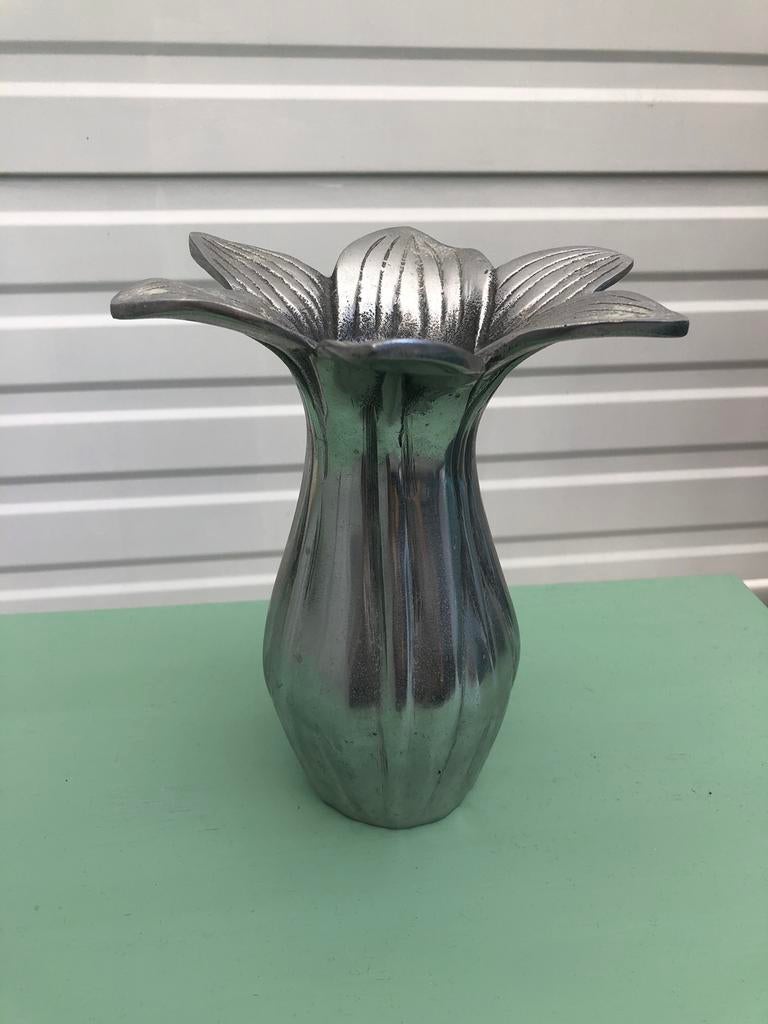 Aluminium vaas bloem, Ophalen, Overige materialen, Overige kleuren, Zo goed als nieuw